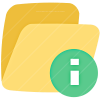Folder Info Y icon